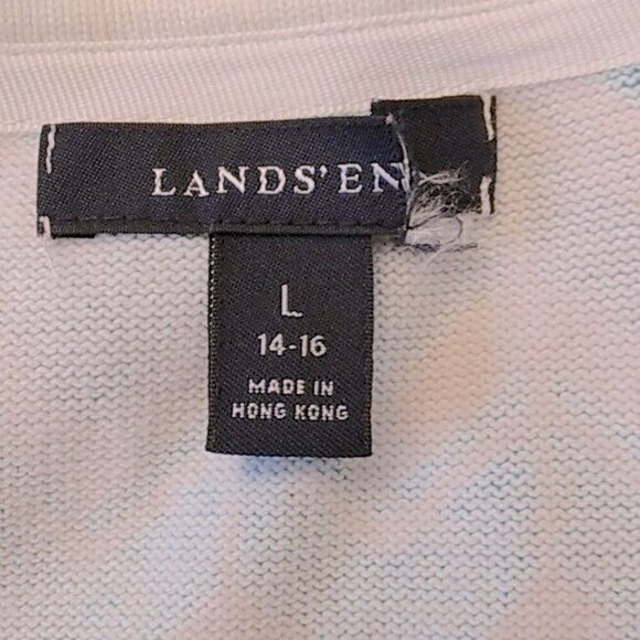 Lands' End Cardigan Large 14/16 Surf Green NWOT * - Picture 14 of 14